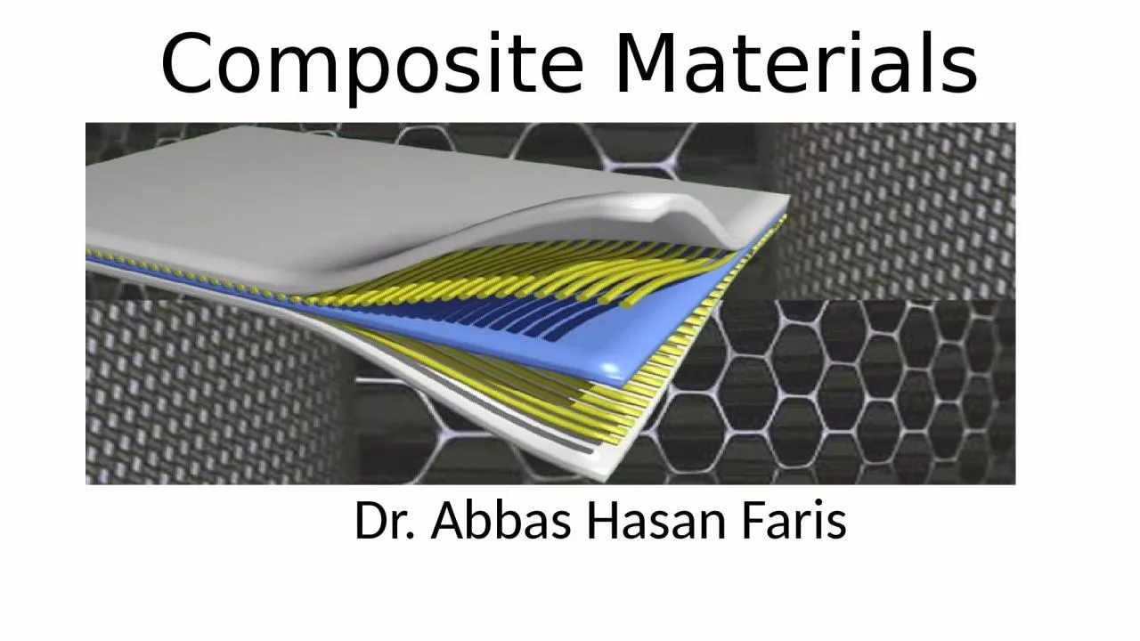Composite Materials Dr. Abbas Hasan