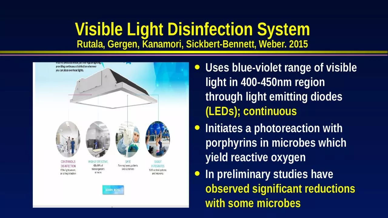 PPT-Visible Light Disinfection System