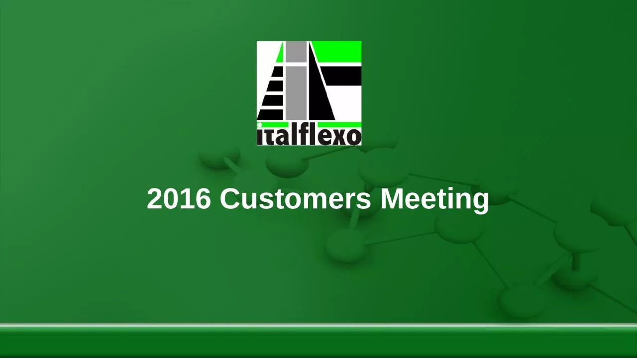 PPT-2016 Customers Meeting PRODUCTS OVERVIEW