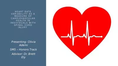 Heart rate variability as a measure of cardiovascular health in individuals with spinal