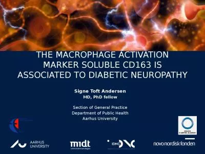 THE MACROPHAGE ACTIVATION MARKER SOLUBLE CD163 IS ASSOCIATED TO DIABETIC NEUROPATHY