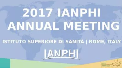 2017 IANPHI  Annual Meeting