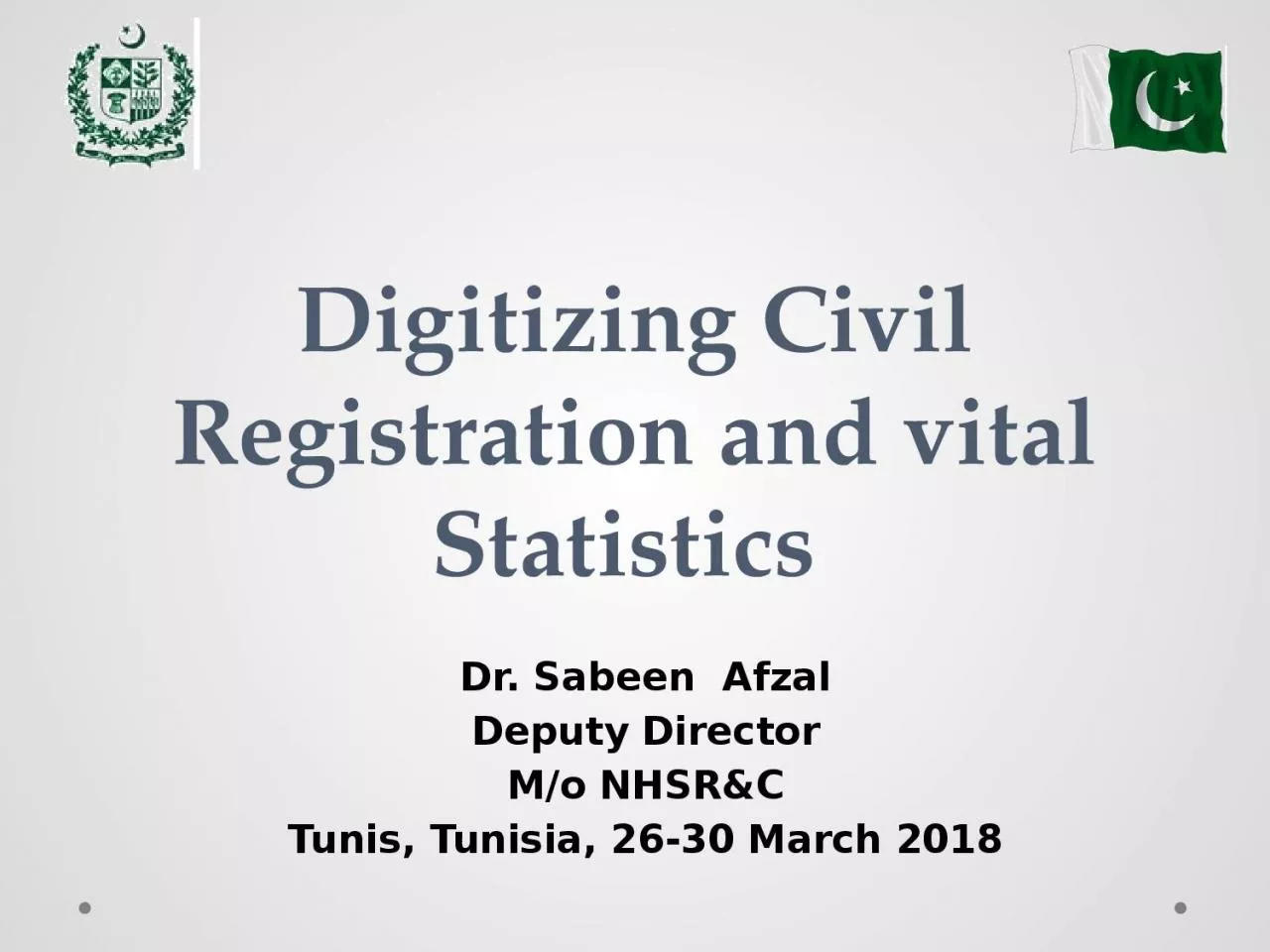 Digitizing Civil Registration and vital Statistics