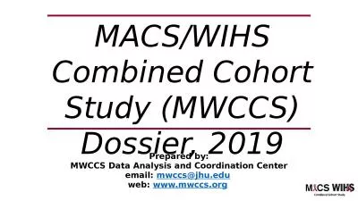 MACS/WIHS Combined Cohort Study (MWCCS)