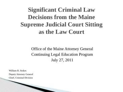 Office of the Maine Attorney General