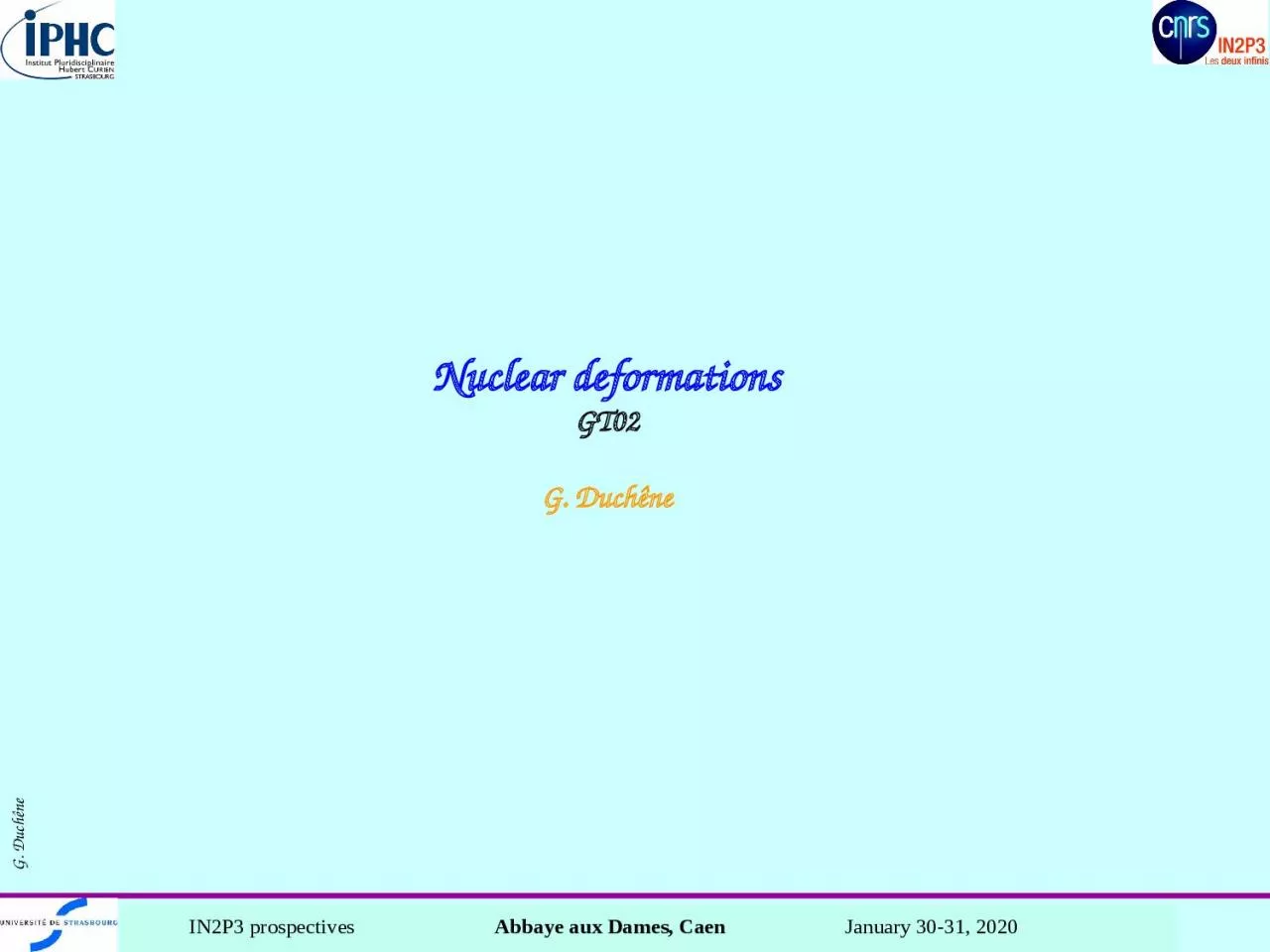 PPT-Nuclear deformations GT02