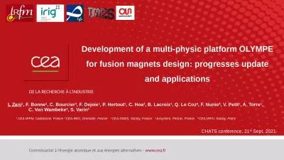 Development of a multi-physic platform OLYMPE for