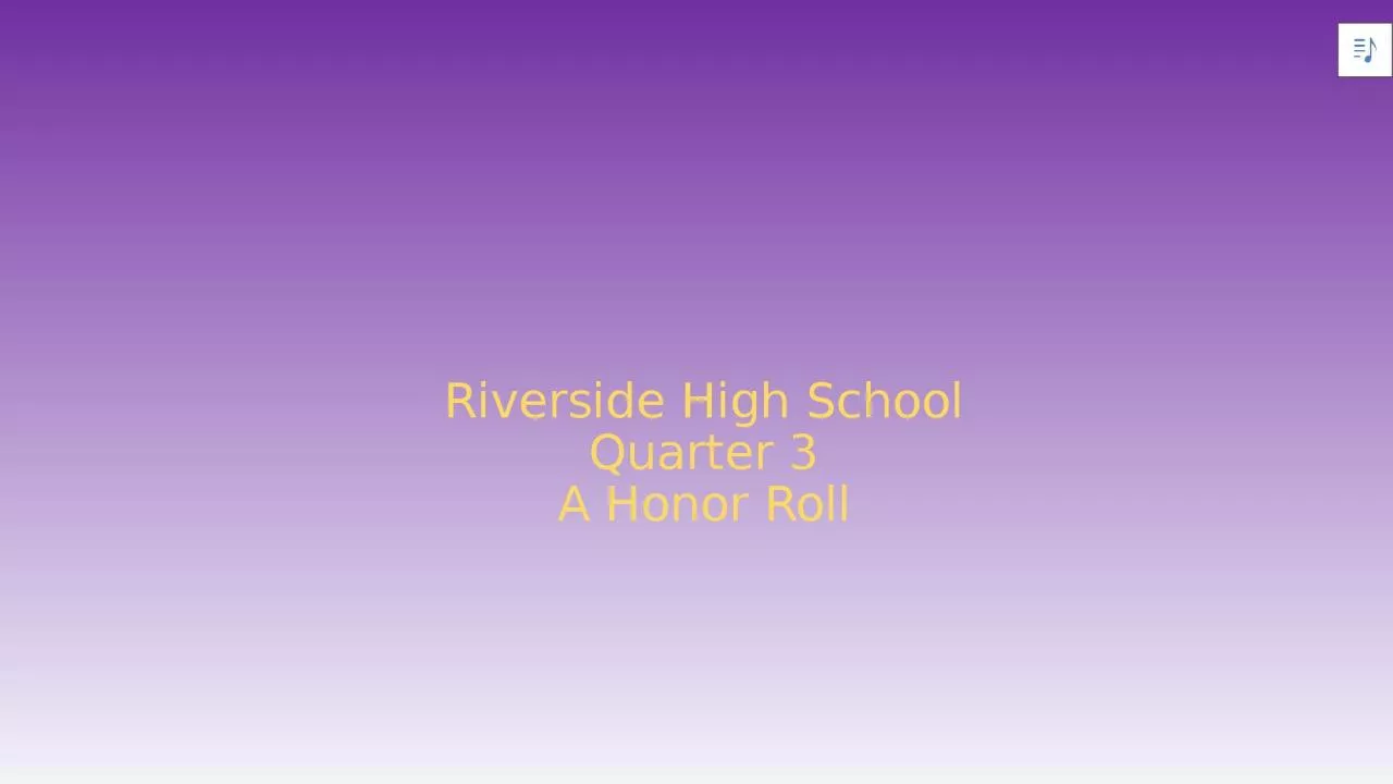 PPT-Riverside High School Quarter 3