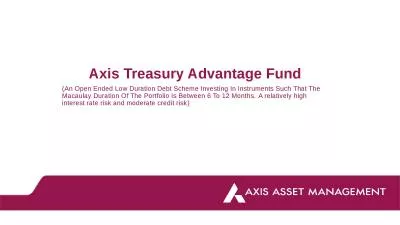 Axis Treasury Advantage Fund