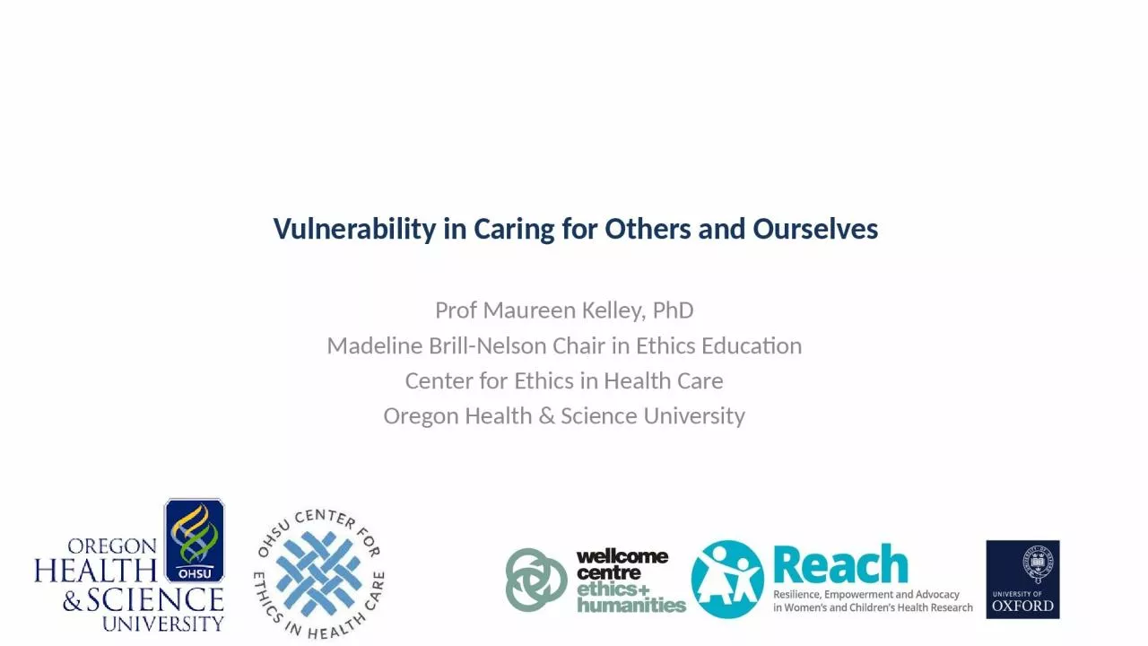 Vulnerability in Caring for Others and Ourselves