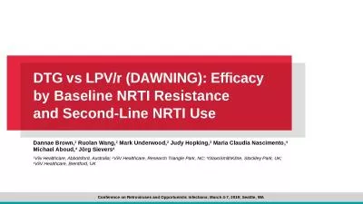 DTG vs LPV/r (DAWNING): Efficacy