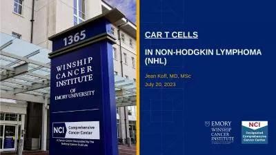 CAR T Cells   in non-Hodgkin lymphoma (NHL)