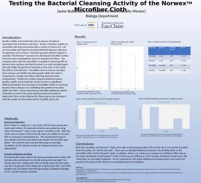 Testing the Bacterial Cleansing Activity of the