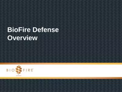 BioFire Defense Overview