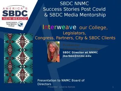 SBDC NNMC  Success Stories Post