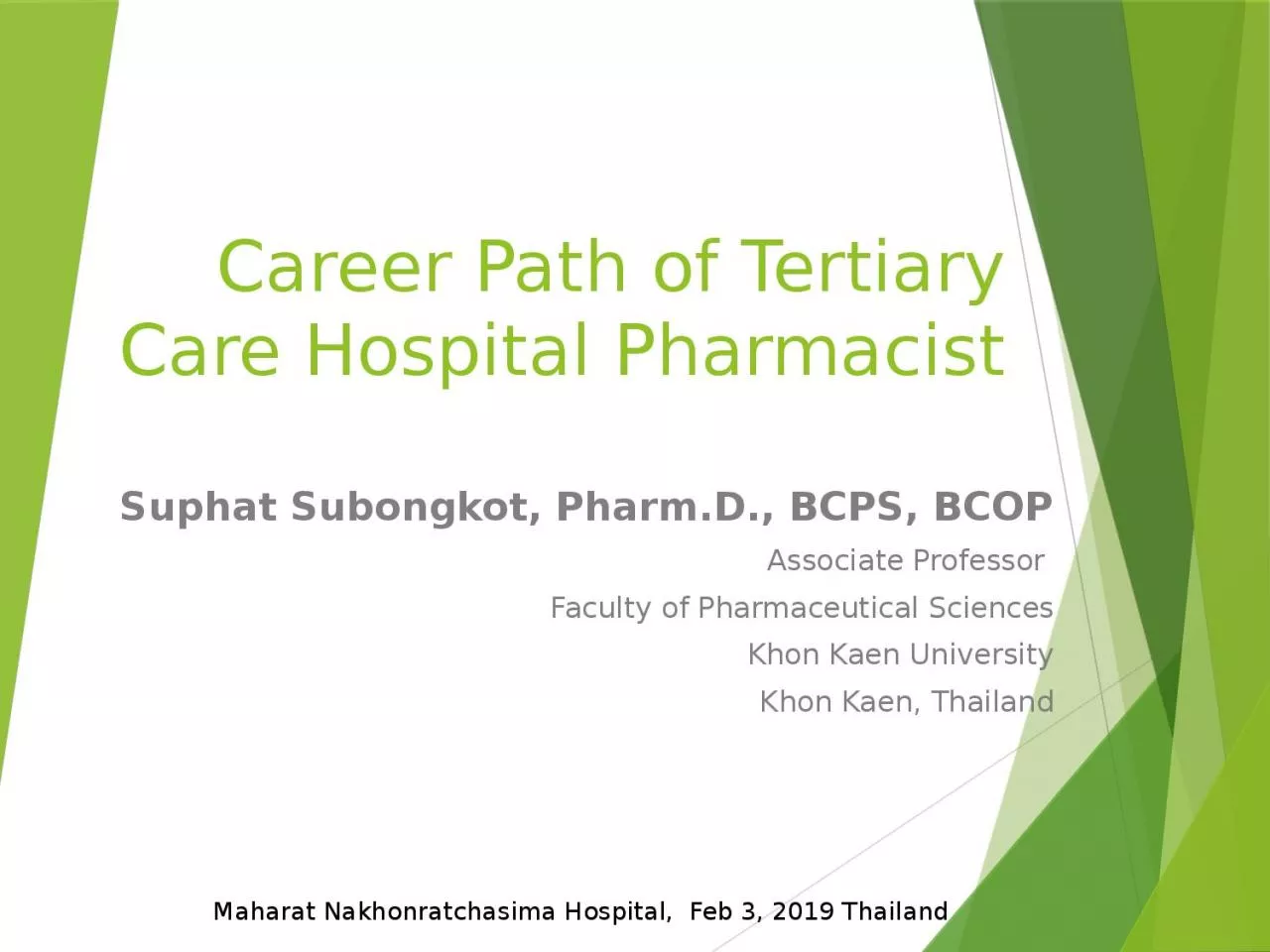 PPT-Career Path of T ertiary