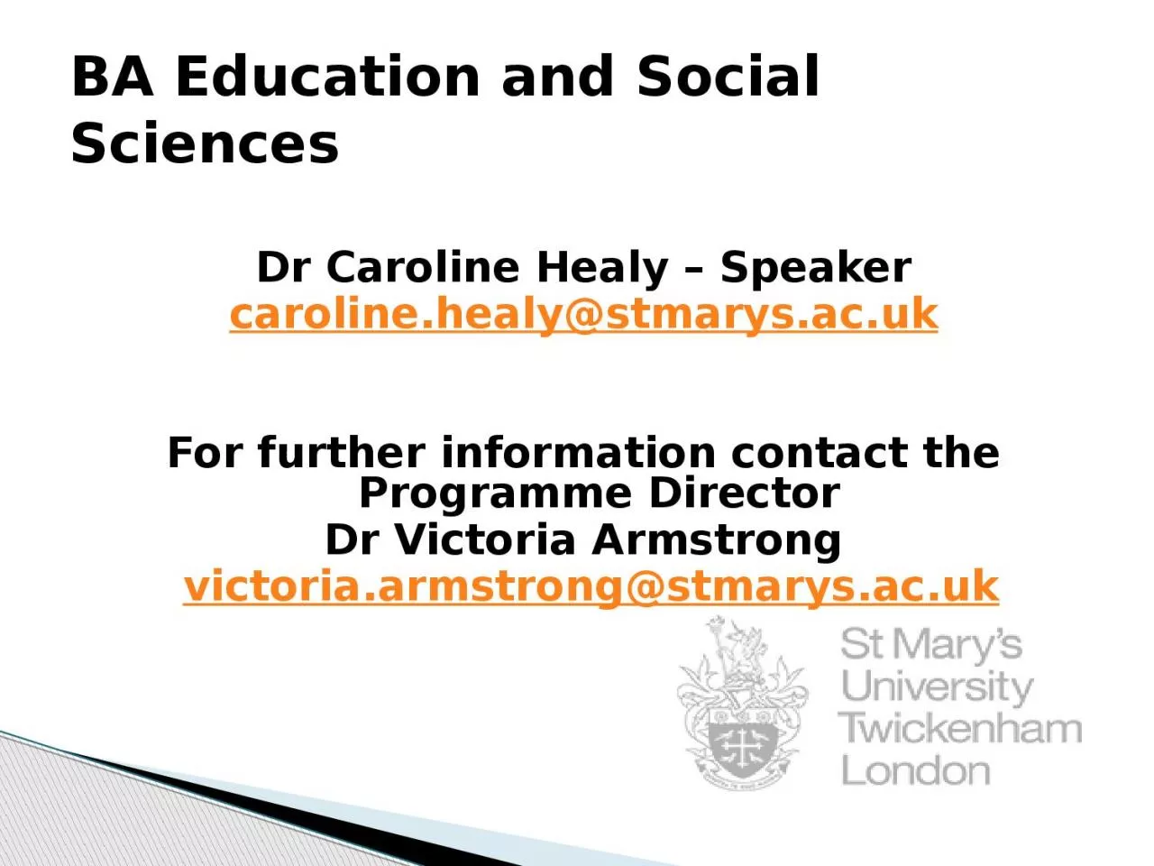 PPT-Dr Caroline Healy – Speaker