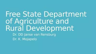 Free State Department of Agriculture and Rural Development