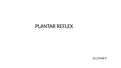 Dr JITHIN P PLANTAR REFLEX