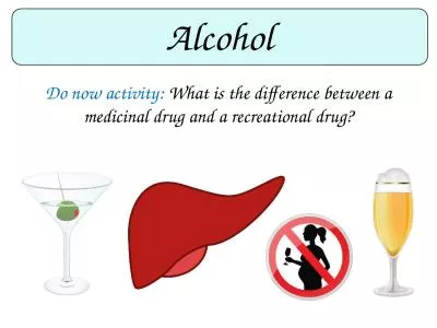 Alcohol Do now activity: