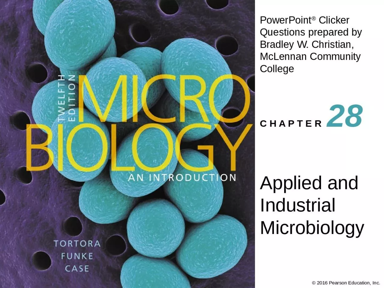 PPT-Applied and Industrial Microbiology