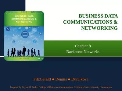 Chapter 8 Backbone Networks