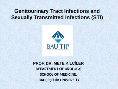 Genitou rinary  Tract Infections