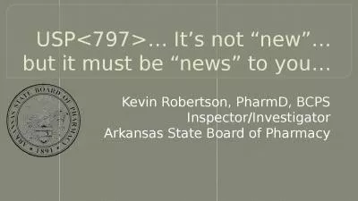 USP<797>… It’s not “new”… but it must be “news” to you…