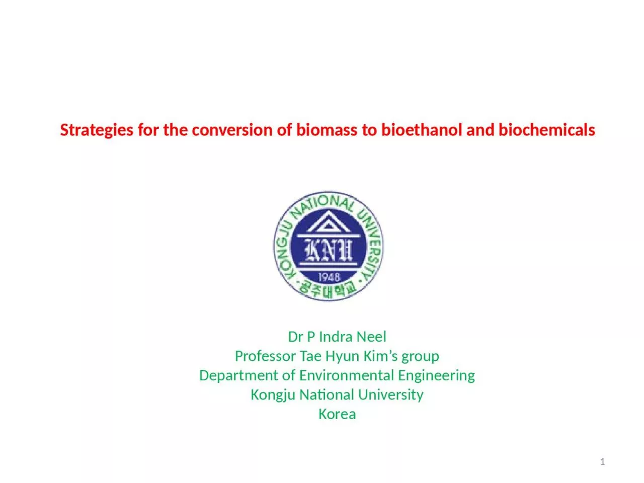 1 Strategies for the conversion of biomass to bioethanol and