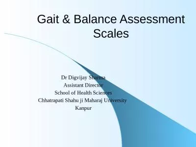 Gait & Balance Assessment