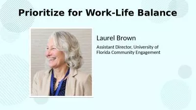 Prioritize for Work-Life Balance