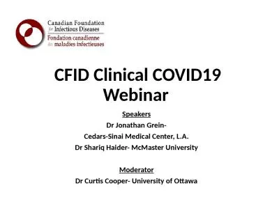 CFID Clinical COVID19 Webinar