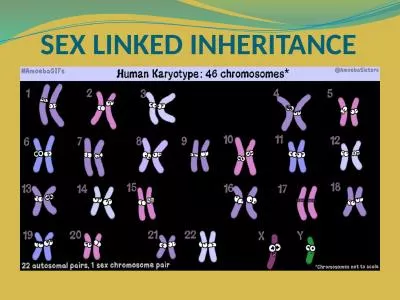 SEX  LINKED INHERITANCE