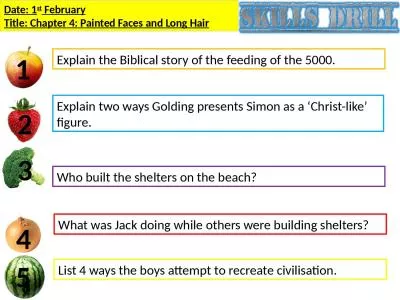 1 2 3 4 5 List 4 ways the boys attempt to recreate civilisation.