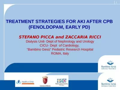 TREATMENT STRATEGIES FOR AKI AFTER CPB