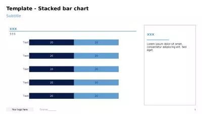 Subtitle Template - Stacked bar chart