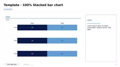 Subtitle Template - 100% Stacked bar chart