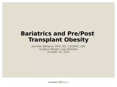 Bariatrics and Pre/Post