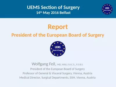 UEMS Section of Surgery 14