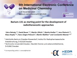 PPT-Barium-131 as starting point for the development of