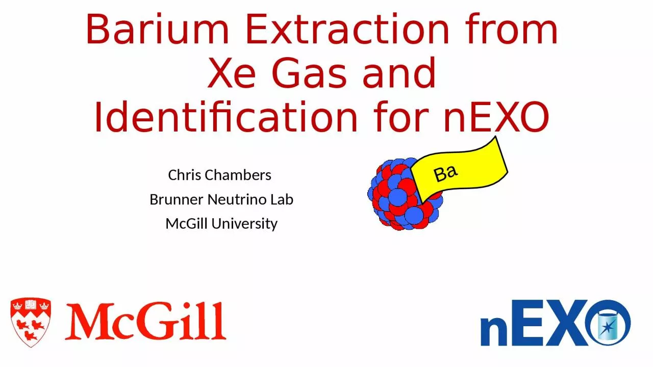 PPT-Barium Extraction from Xe Gas and Identification for