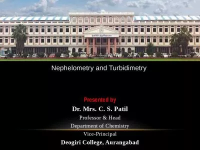 Nephelometry  and  Turbidimetry