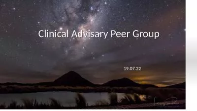 Clinical  Advisary  Peer Group