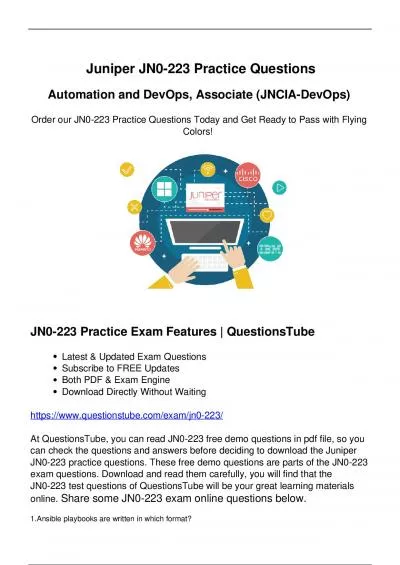 Valid Juniper JN0-223 Practice Test - Use to Pass JN0-223 Exam