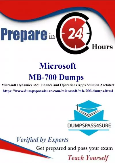 Why Choose DumpsPass4Sure for MB-700 Dumps PDF Preparation? Grab 20% Discount Now!