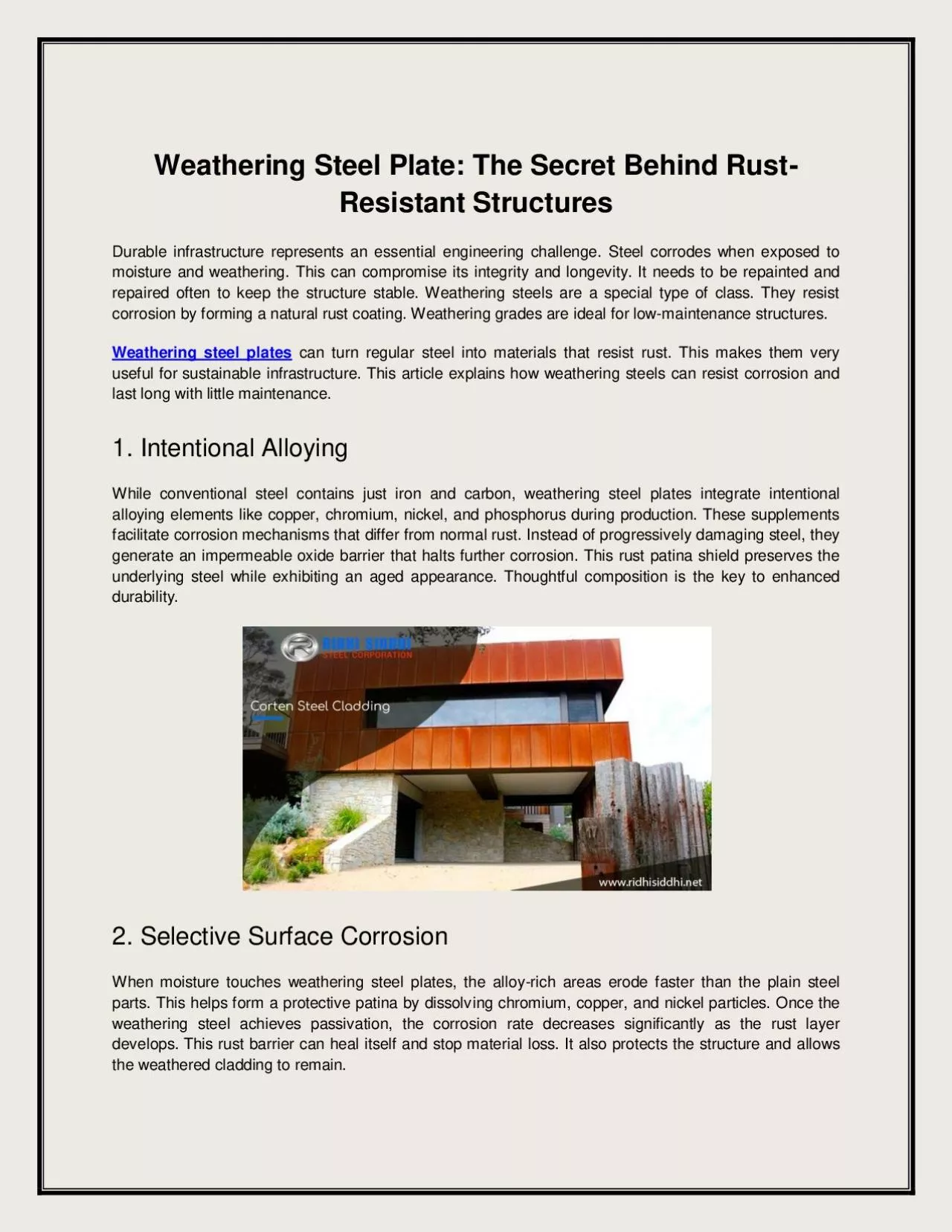 PDF-Corten Steel Tube