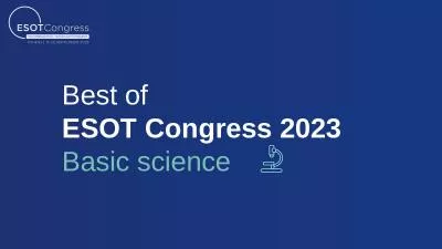 Best of ESOT Congress 2023