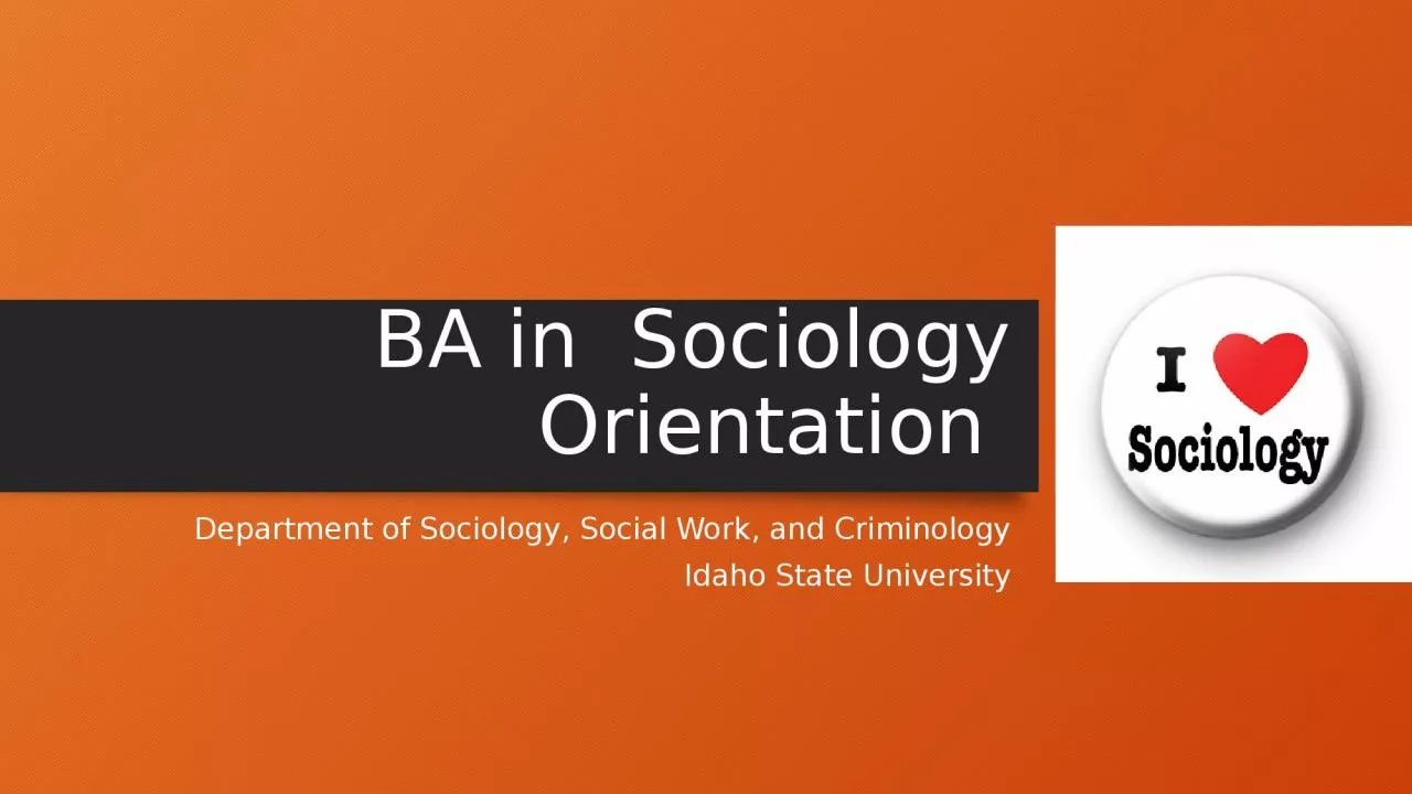 PPT-BA in Sociology Orientation