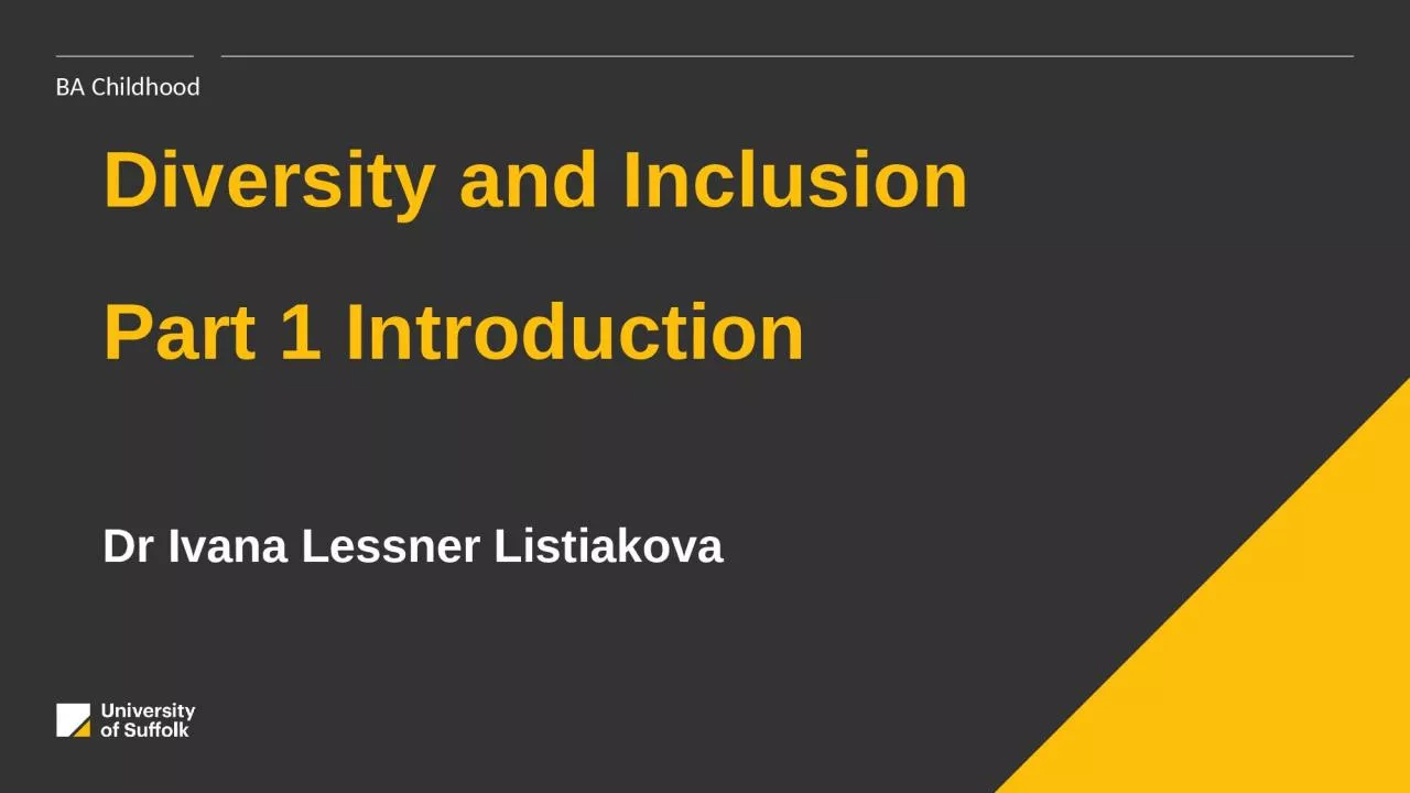 PPT-Diversity and Inclusion Part 1 Introduction