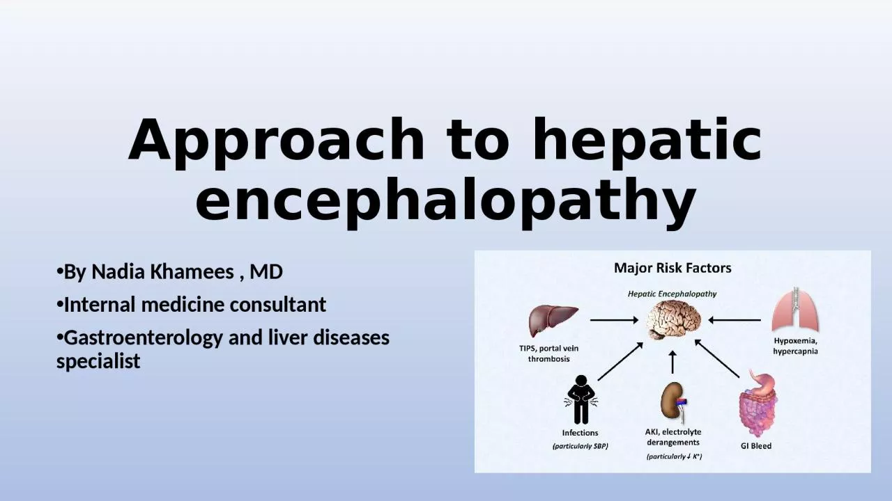 PPT-Approach to hepatic encephalopathy